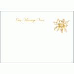 A4 Our Marriage Vows GOLD certificate - BLANK x5