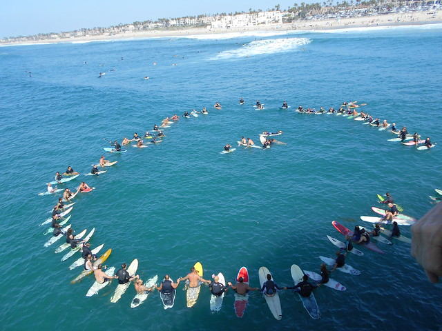 Surfer funeral