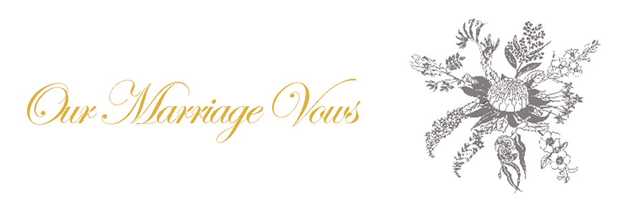 marriage vows gold silver