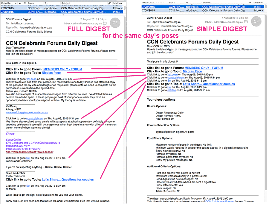 difference between digests 900
