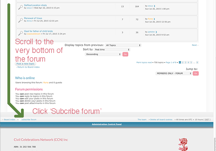 subscribe forums ccn