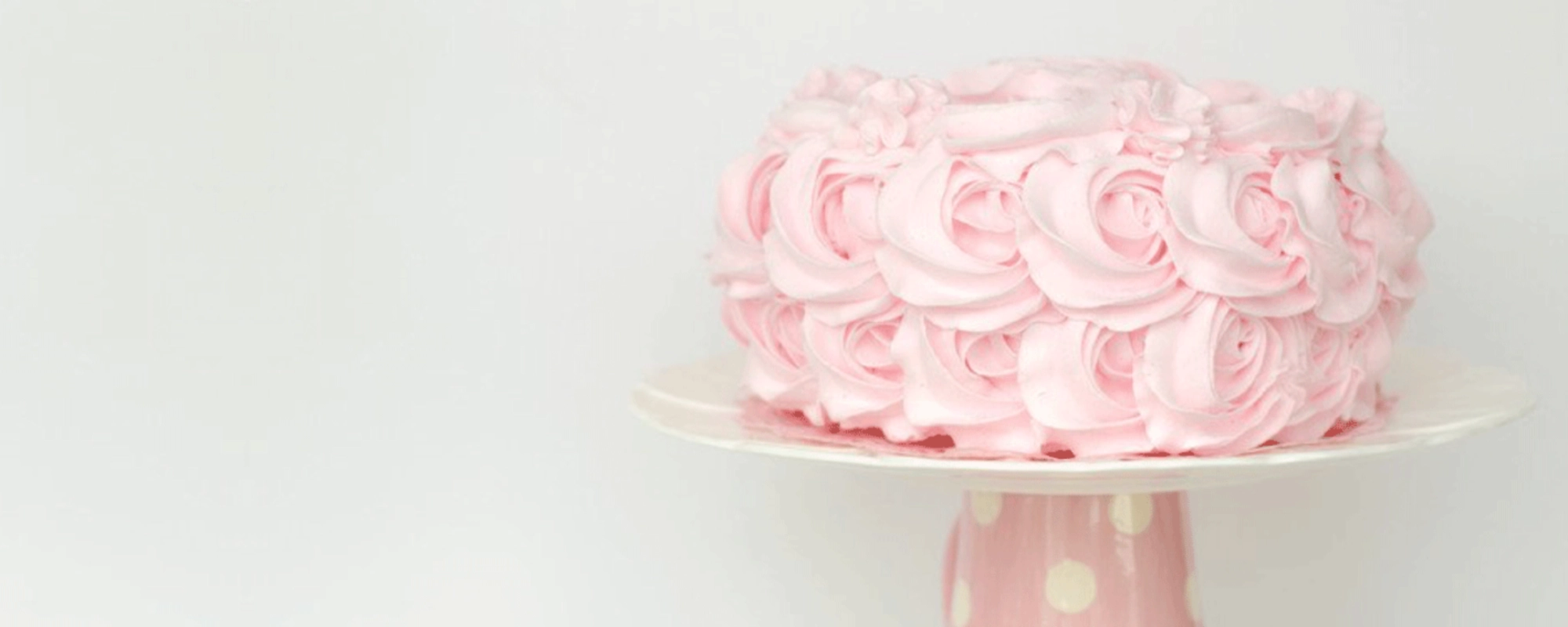 Pink wedding cake