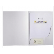 A4 Business Folder white slot for card x 5