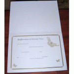 Holder A4: white shiny paper