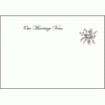 A4 Our Marriage Vows SILVER certificate - BLANK x5