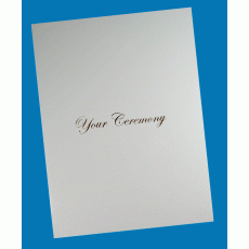 A4 One Pocket Folder white YOUR CEREMONY Silver X 1