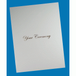 A4 Two Pocket Folder white YOUR CEREMONY Silver X 1