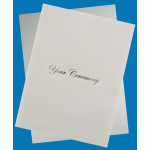 A4 Two  Pocket Folder white YOUR CEREMONY Gold x 5