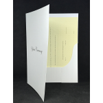 A4 Two Pocket Folder white YOUR CEREMONY Gold x 1