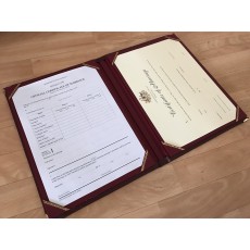 A4 Signing Register: Ceremony Register folder - with or without motif