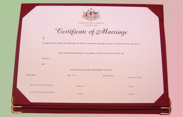 Form 15 marriage certificates