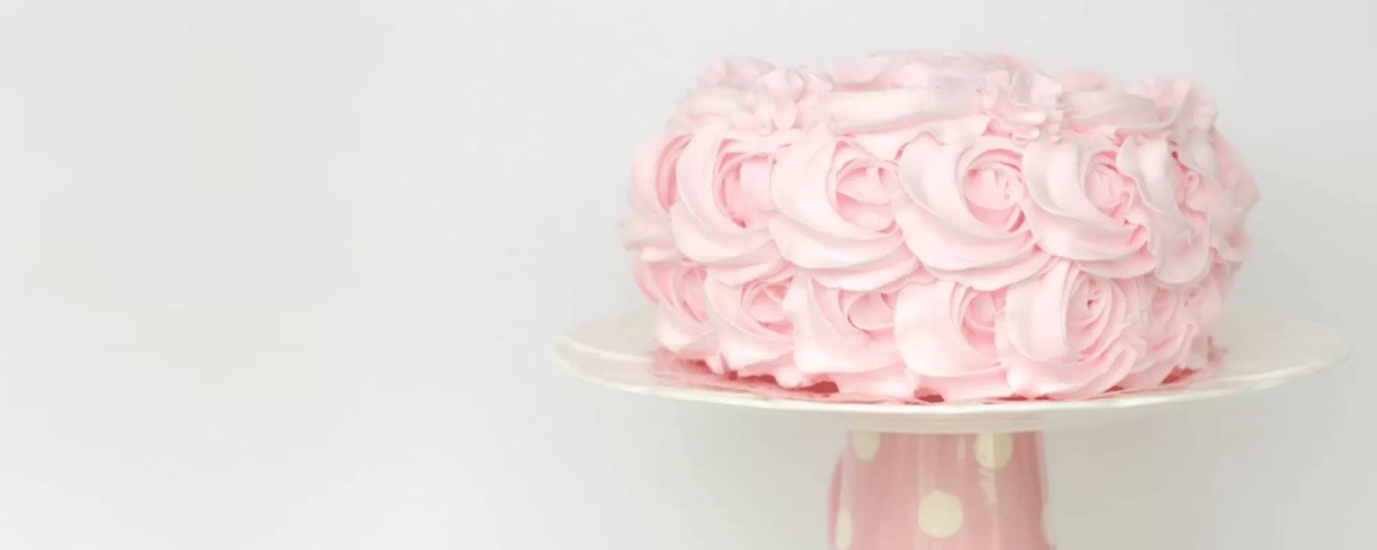 Pink wedding cake